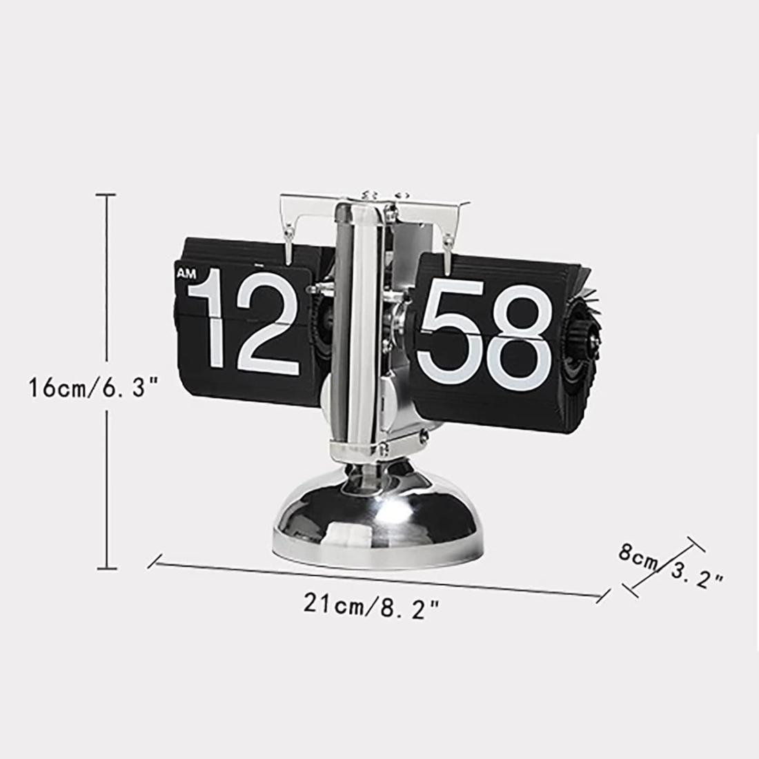 Stainless Steel Retro Flip Clock — view 2