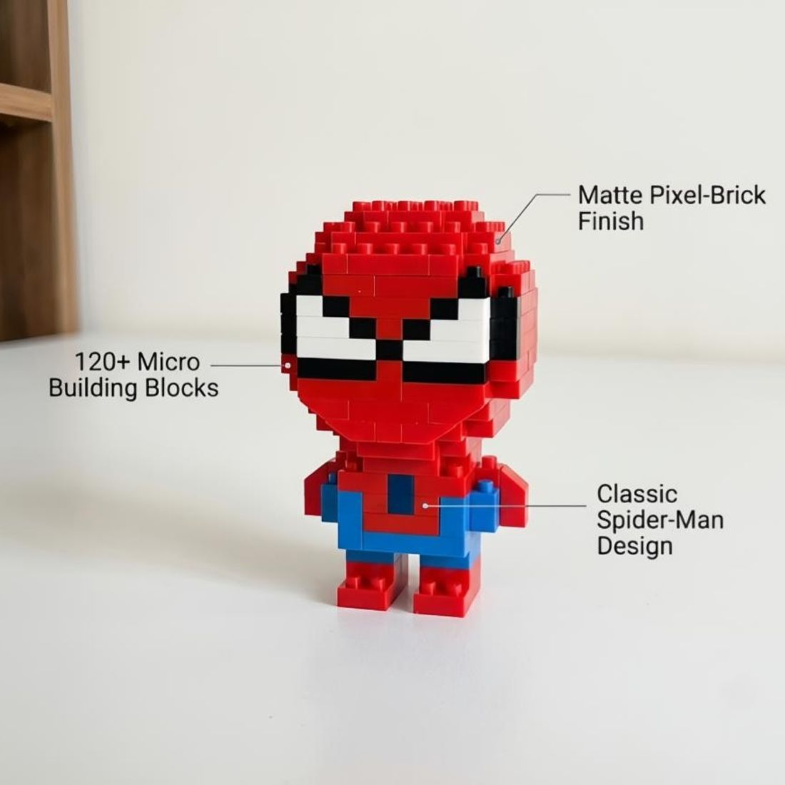 Spider-Man Inspired DIY Building Blocks Kit | 120+ Piece Mini Construction Toy Set — view 4