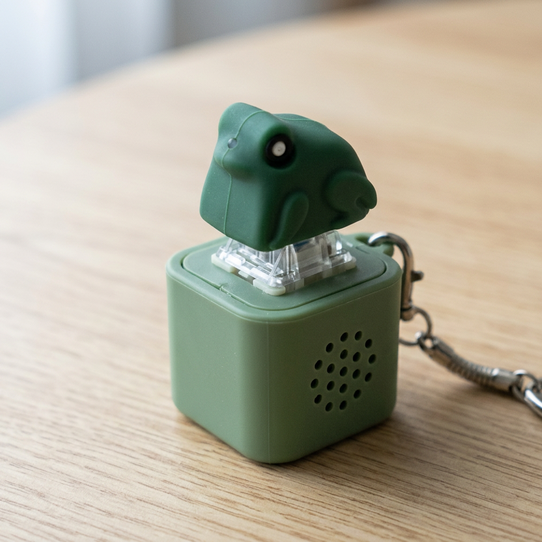 Frog Mechanical Keychain with LED Light — view 1