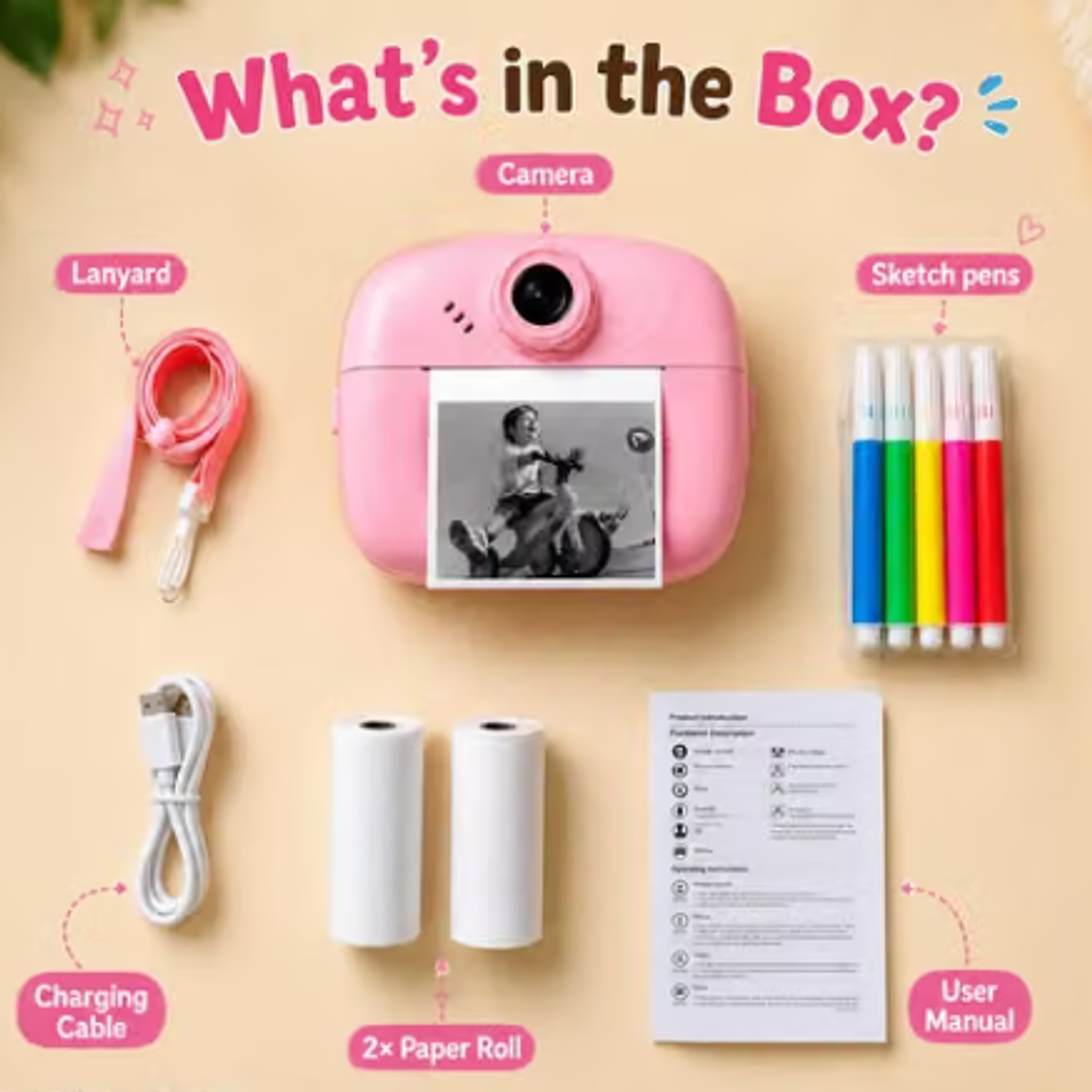  Instant Print Camera, 48MP with Thermal Printing — view 3