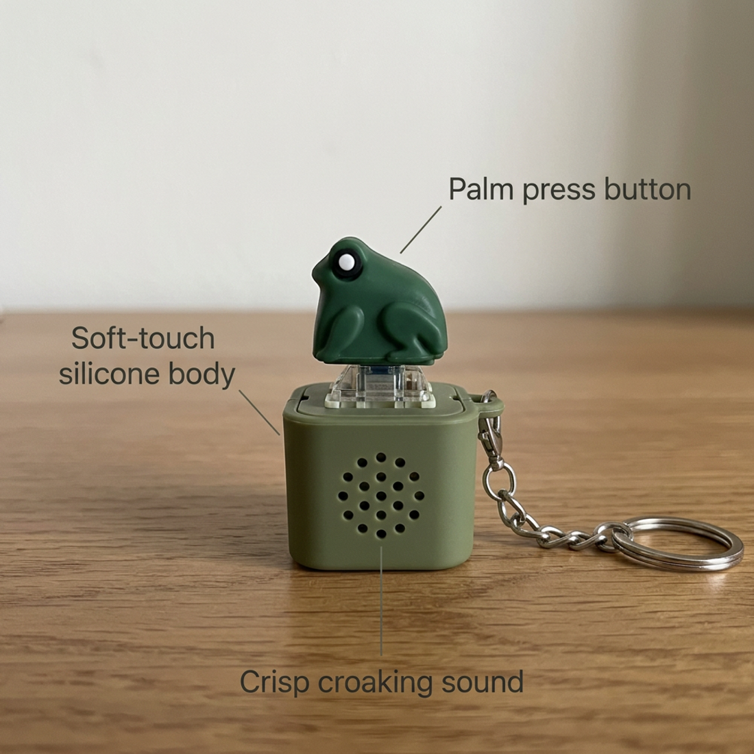 Frog Mechanical Keychain with LED Light — view 2