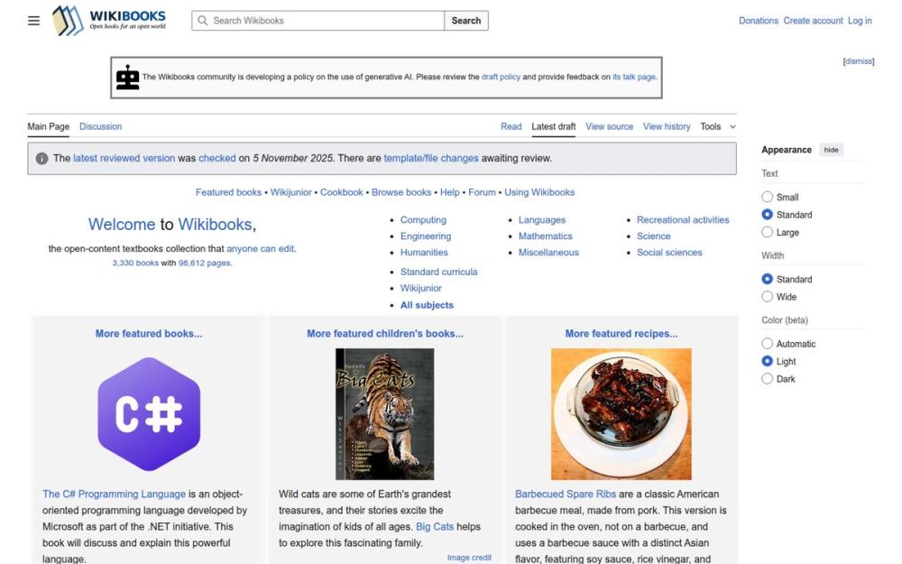 image of Wikibooks image of Wikibooks