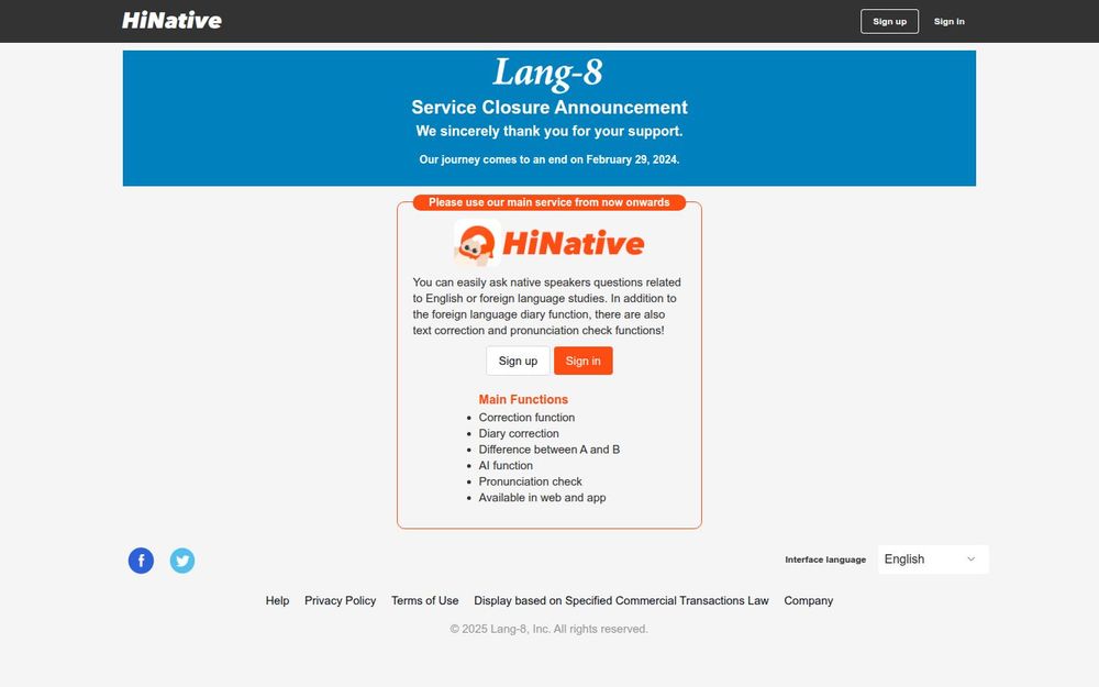 image of Lang-8 image of Lang-8