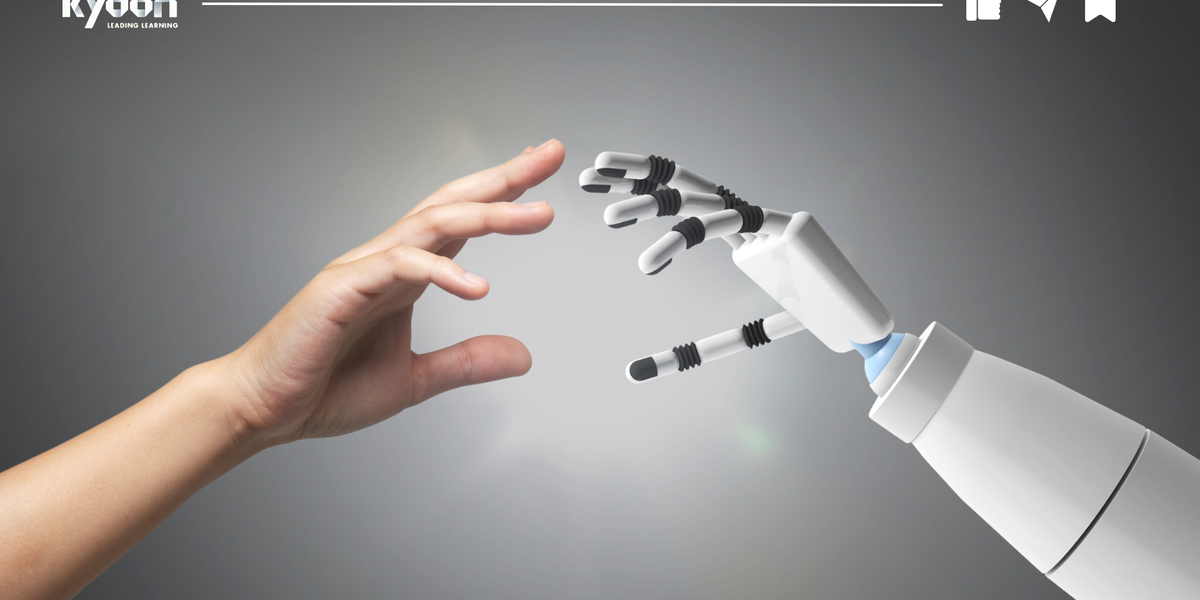 A network diagram showing interconnected AI nodes managing different enterprise workflows including operations scheduling resource allocation and decision support