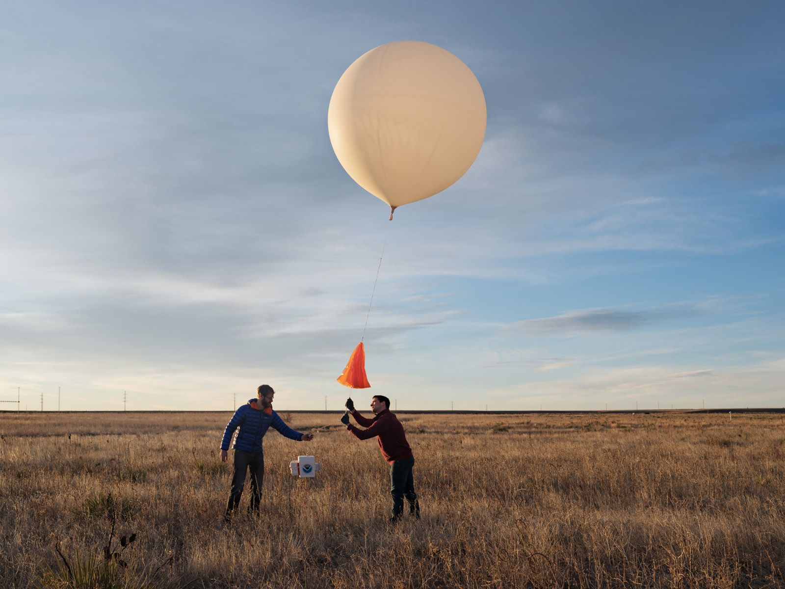Chance and Patrick Launching an Ozonesonde Balloon, National Oceanic and Atmospheric Administration, Colorado 2016