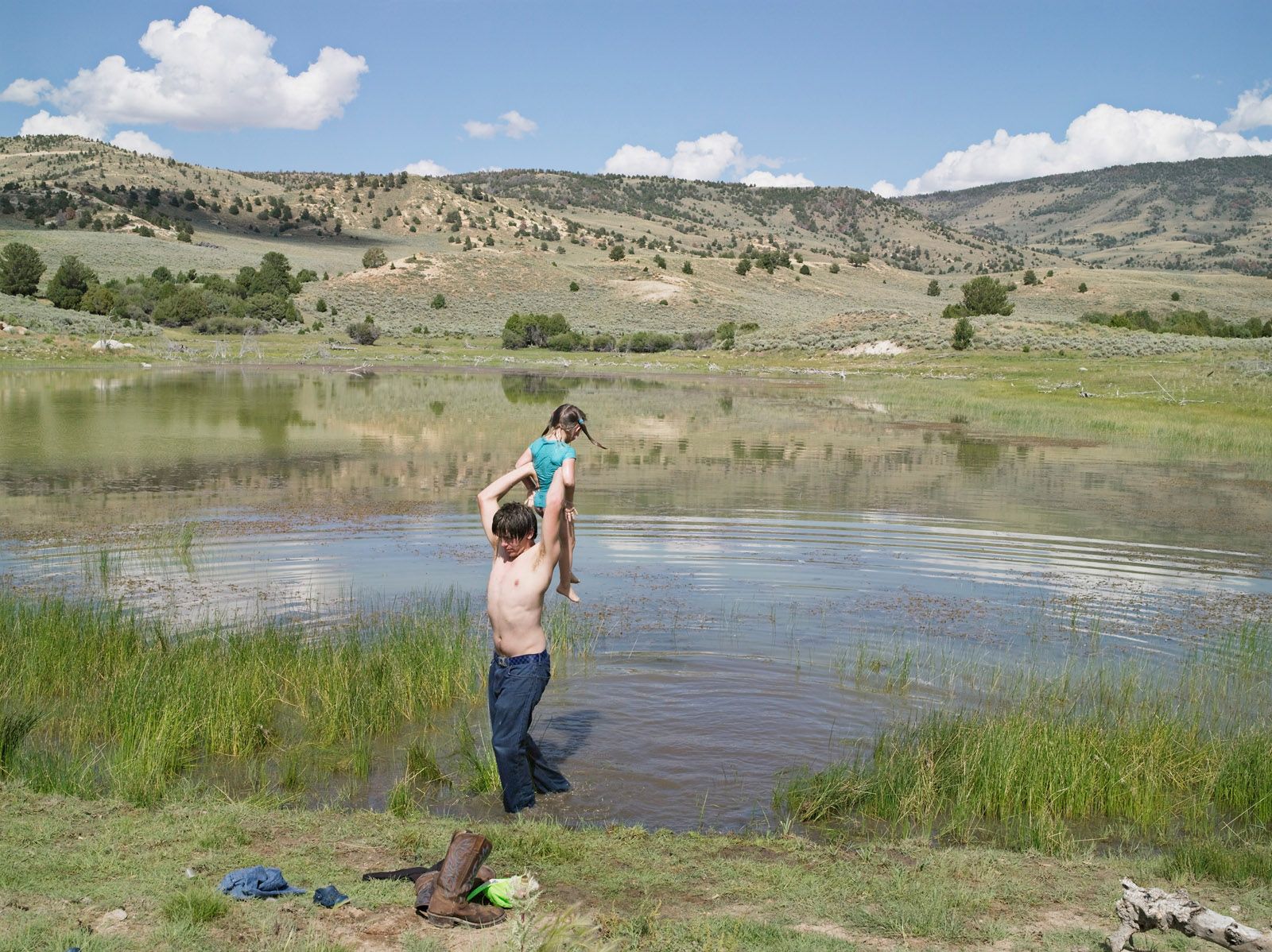 Thomas and Kimberly Swimming, Jeffrey City, Wyoming 2010