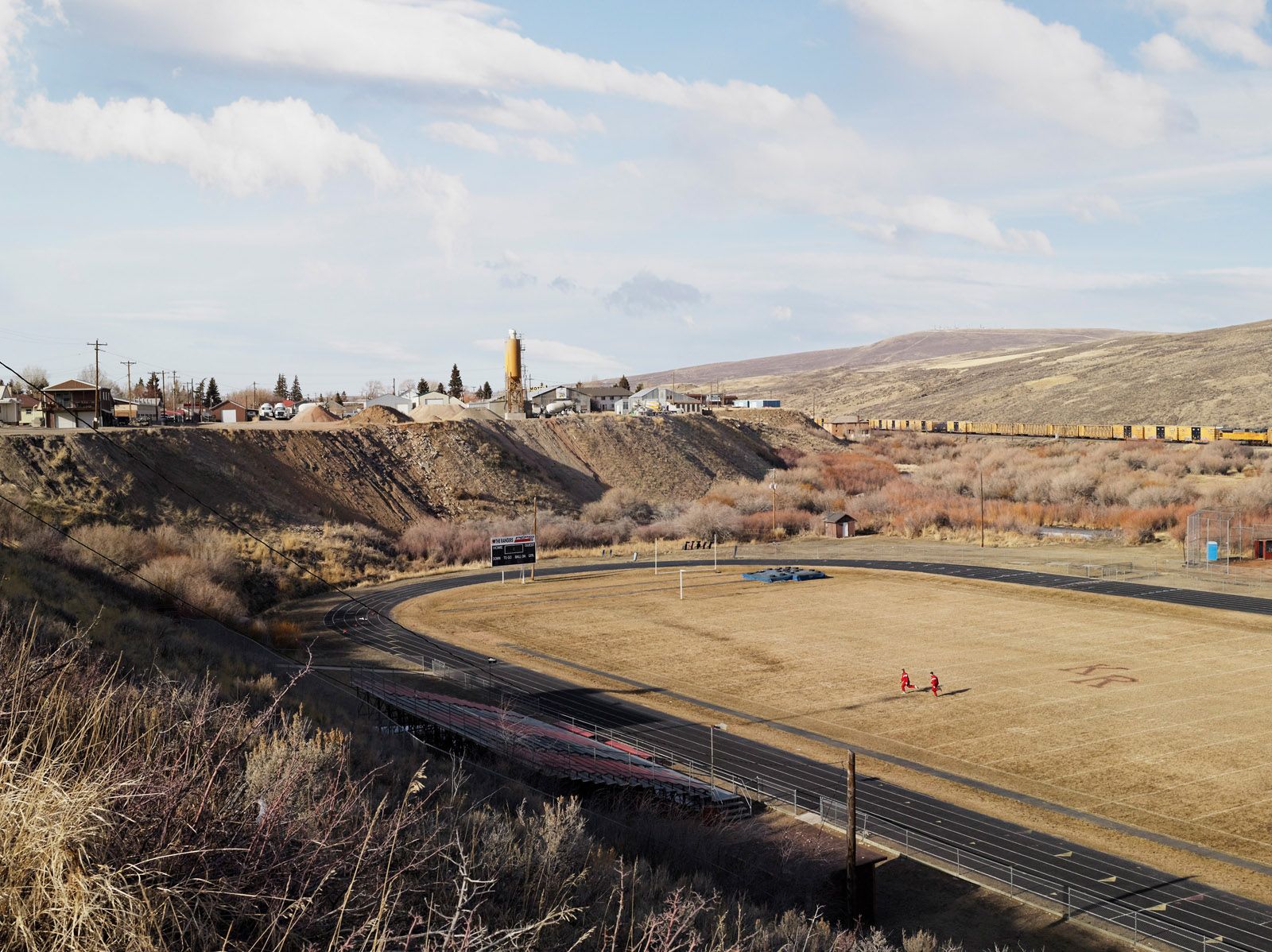 Track Practice, Kemmerer Rangers, Kemmerer, Wyoming 2010