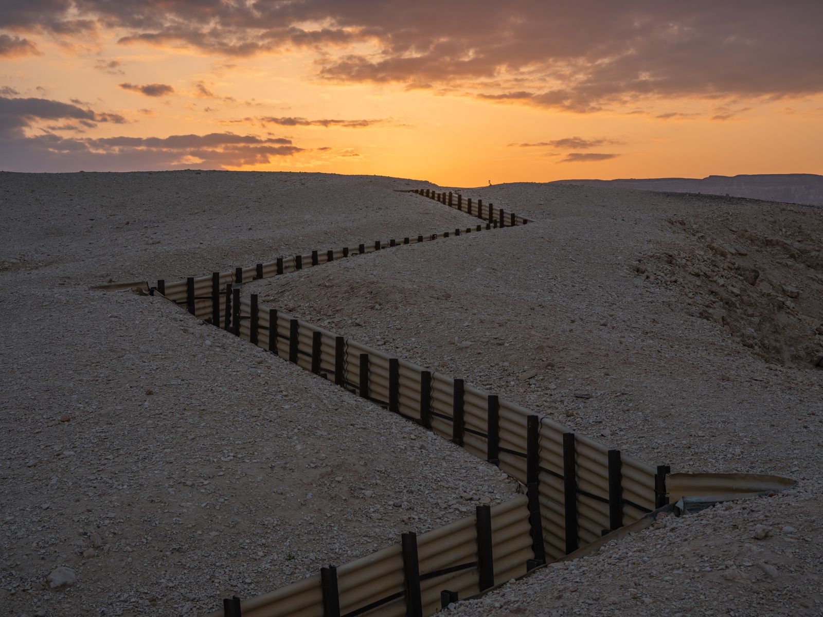 Defensive Trench for Kibbutz Yotvata, Israel, 2022