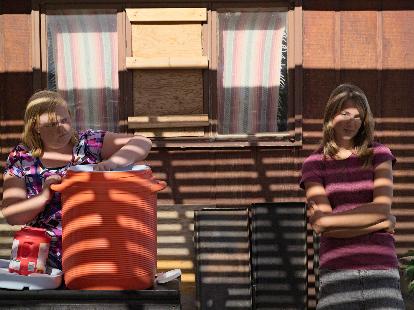 Mikaela and Annie, Baptist Camp Meeting, Clark, Wyoming 2010