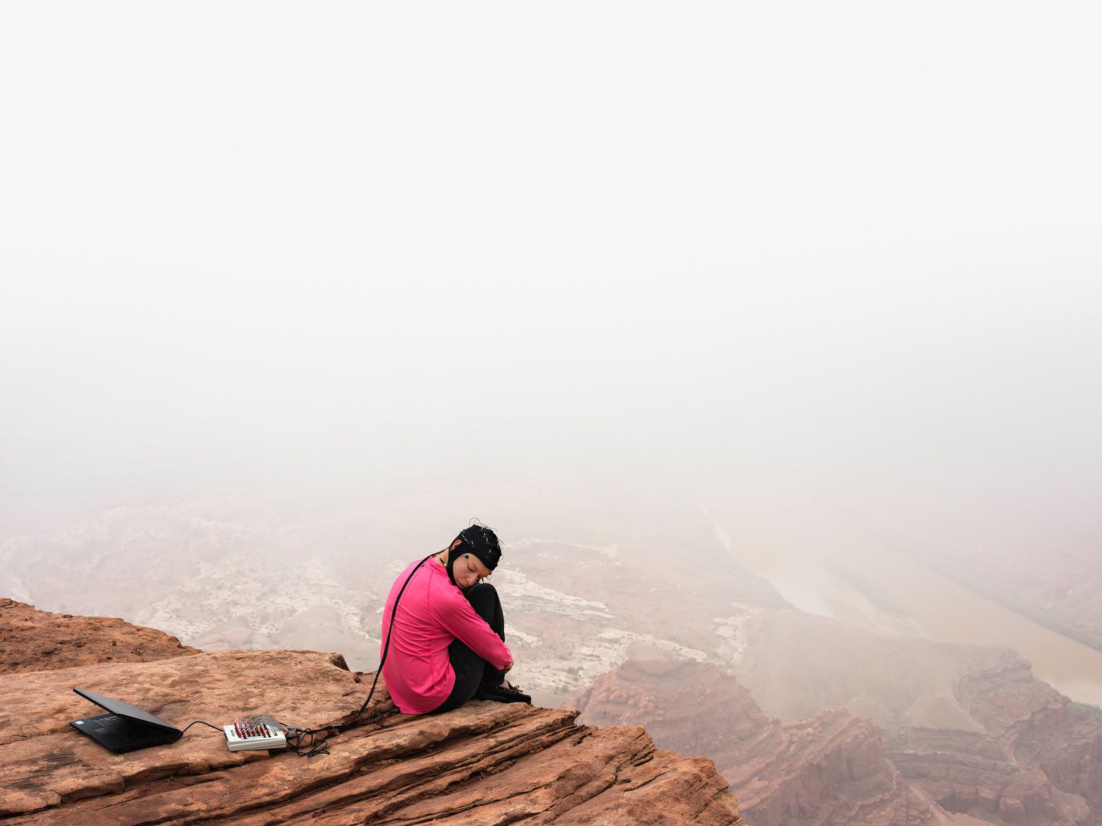 Kate in an EEG Study of Cognition in the Wild, Strayer Lab, University of Utah, Utah 2015