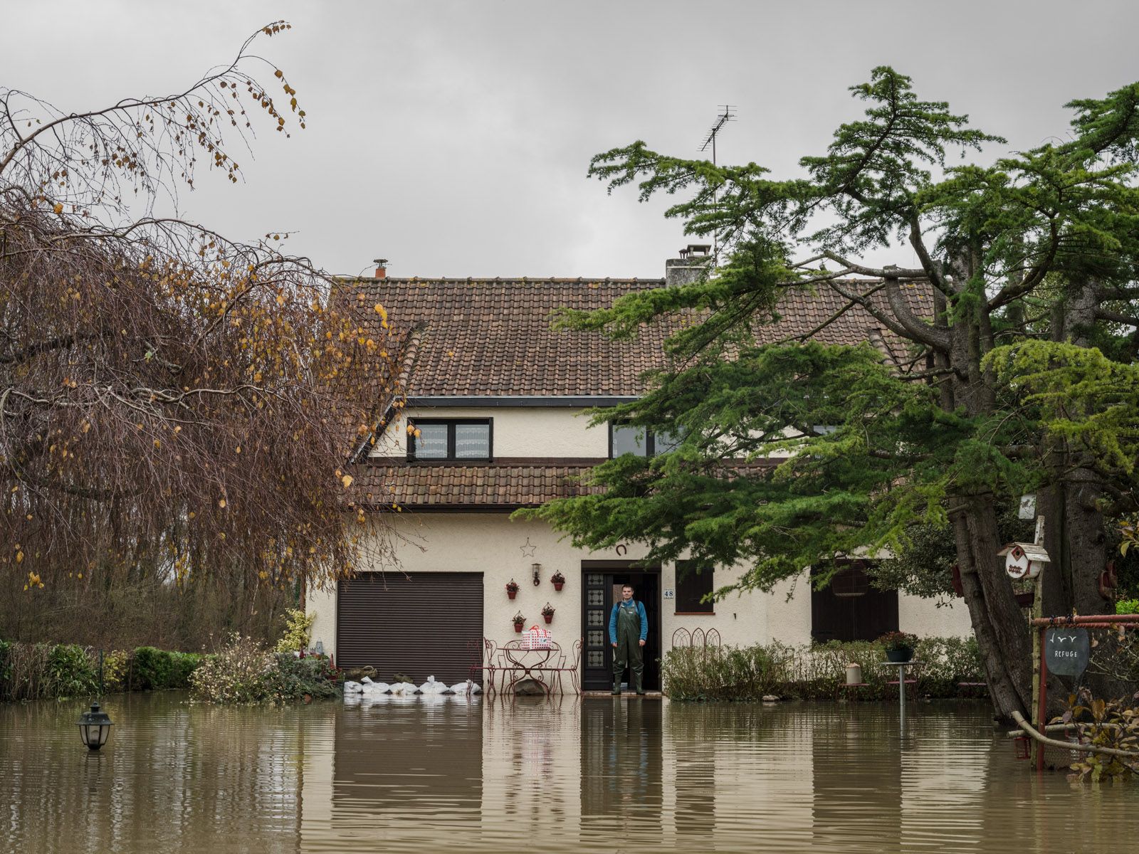 Laurent during a Flood, France, 2023