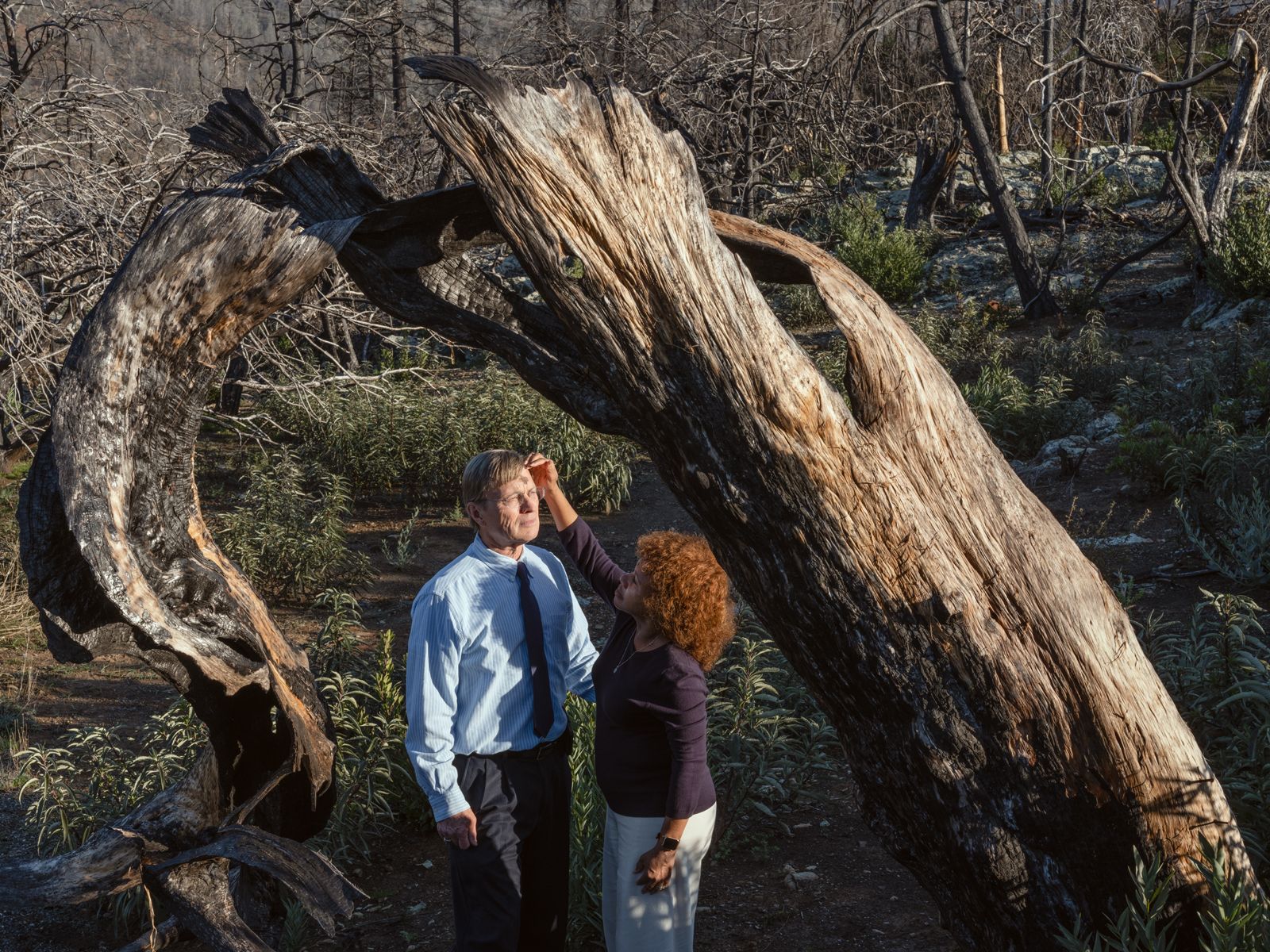Chris and Rolawn Rehmann during Ash Wednesday, California 2020