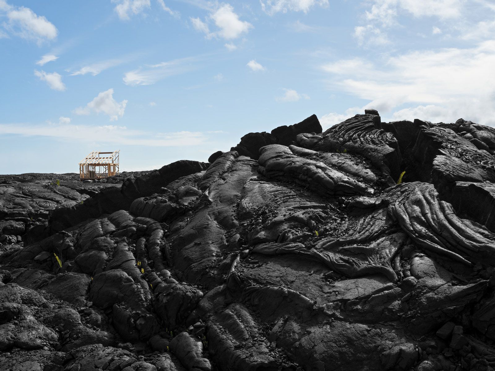 House Construction after a Lava Flow, Hawaii 2016