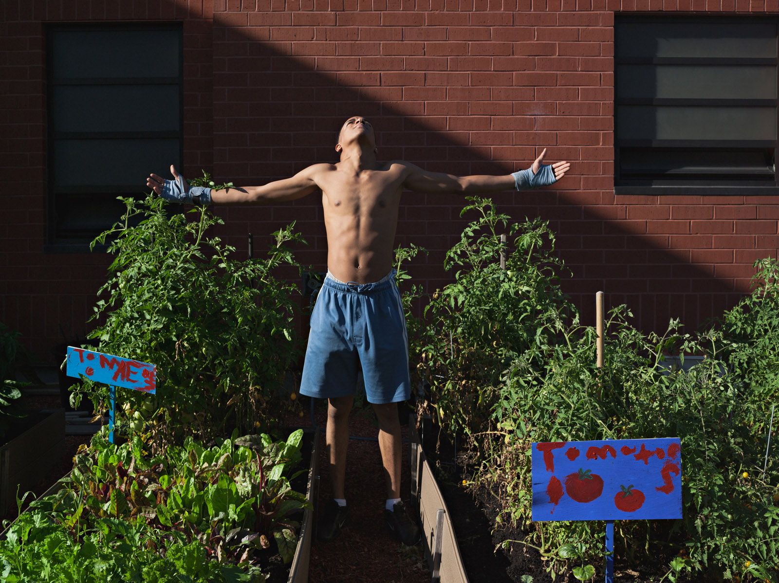 Francisco before Boxing Practice, Davey Lopes Recreation Center, Rhode Island 2011