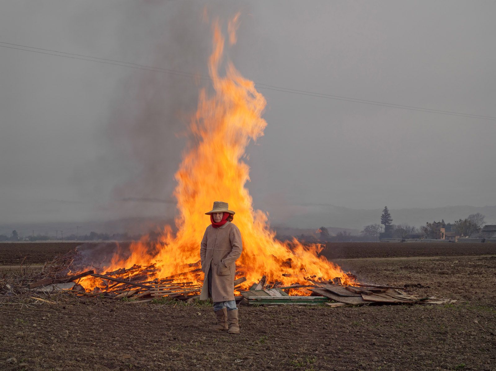Alicia Clearing Land for Farming, California 2012