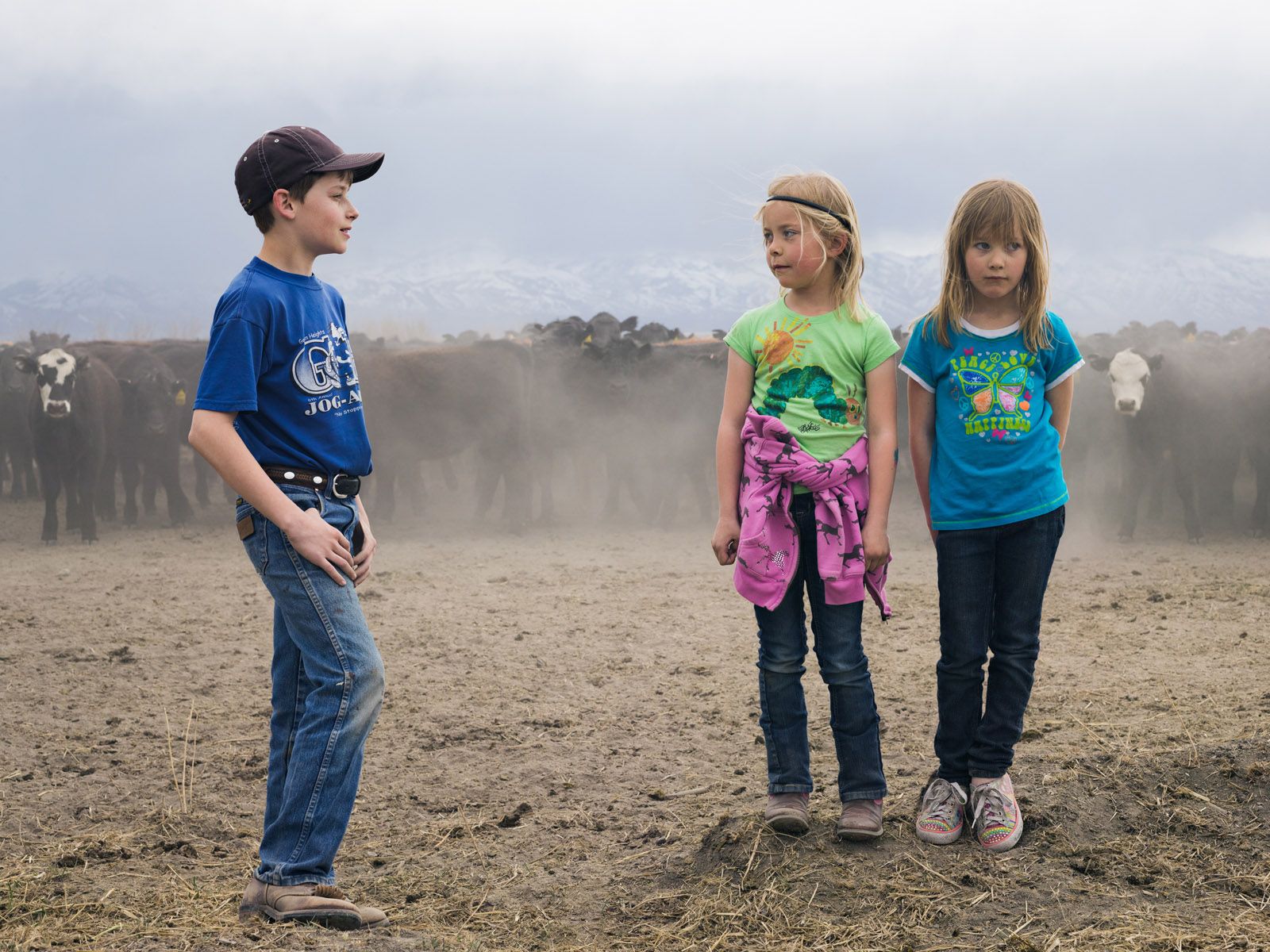 Trent, Torrey, and Taylor, Cattle Ranch, Nevada 2013