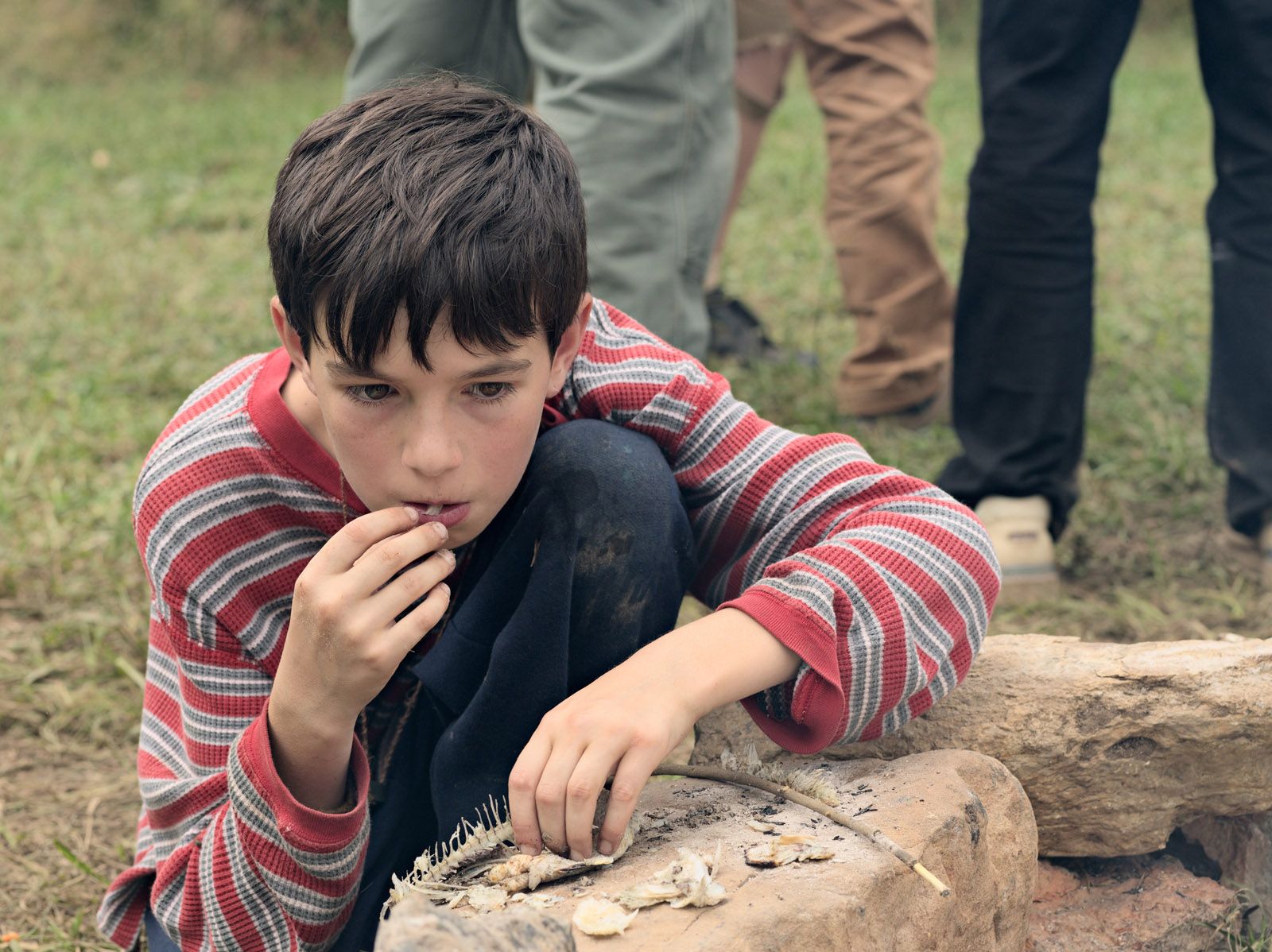 Fish Cooked in Campfire Ashes, Falling Leaves Rendezvous, Georgia 2008