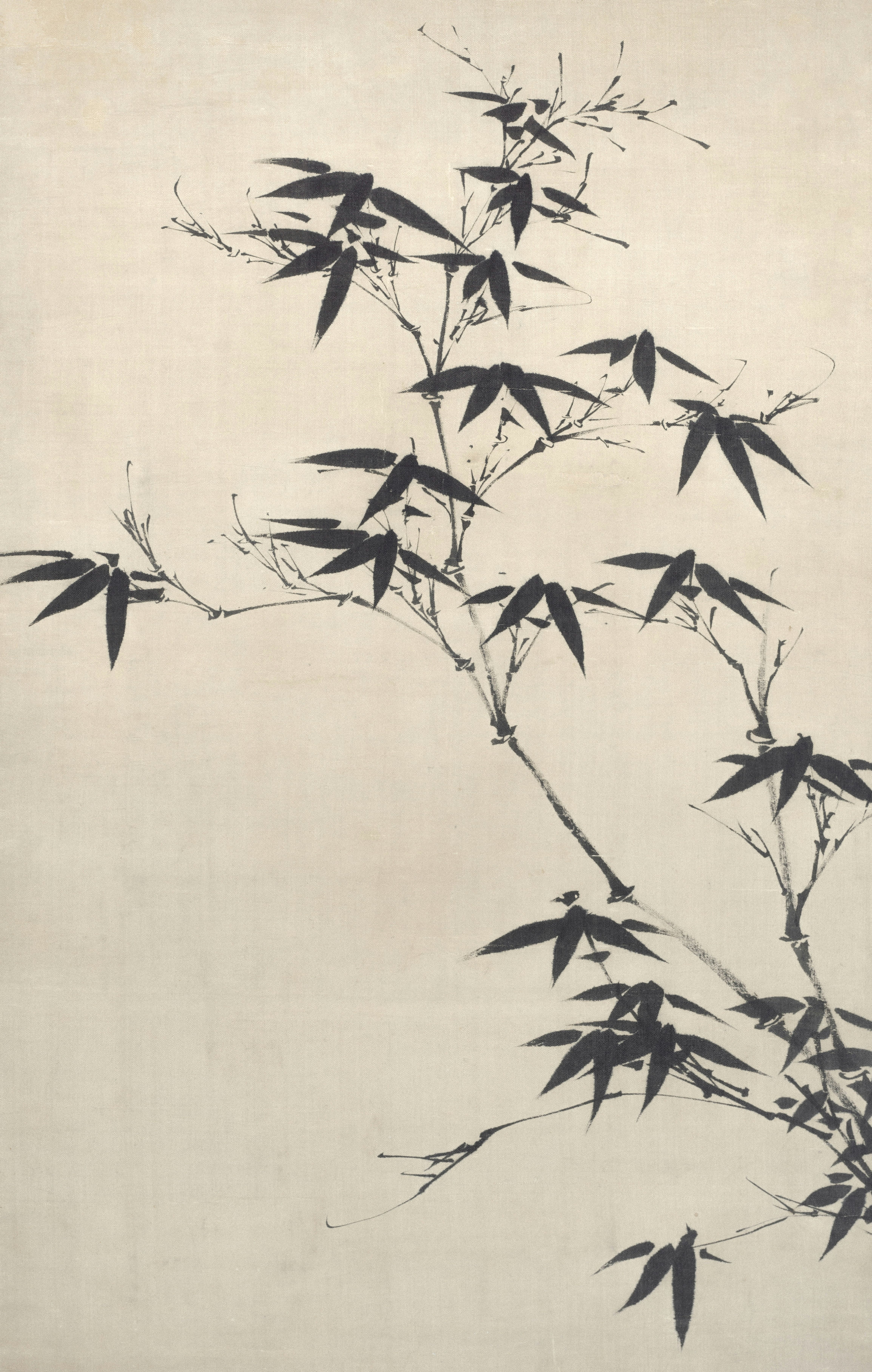 Inkbrush painting of a tree