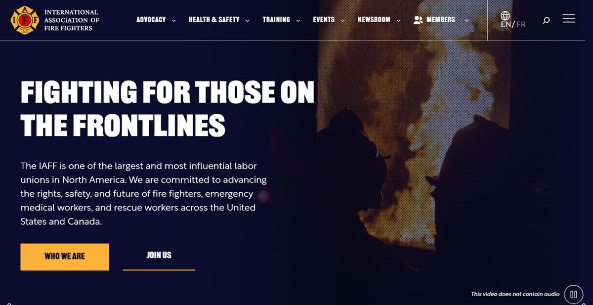 International Association for Fire Fighters website