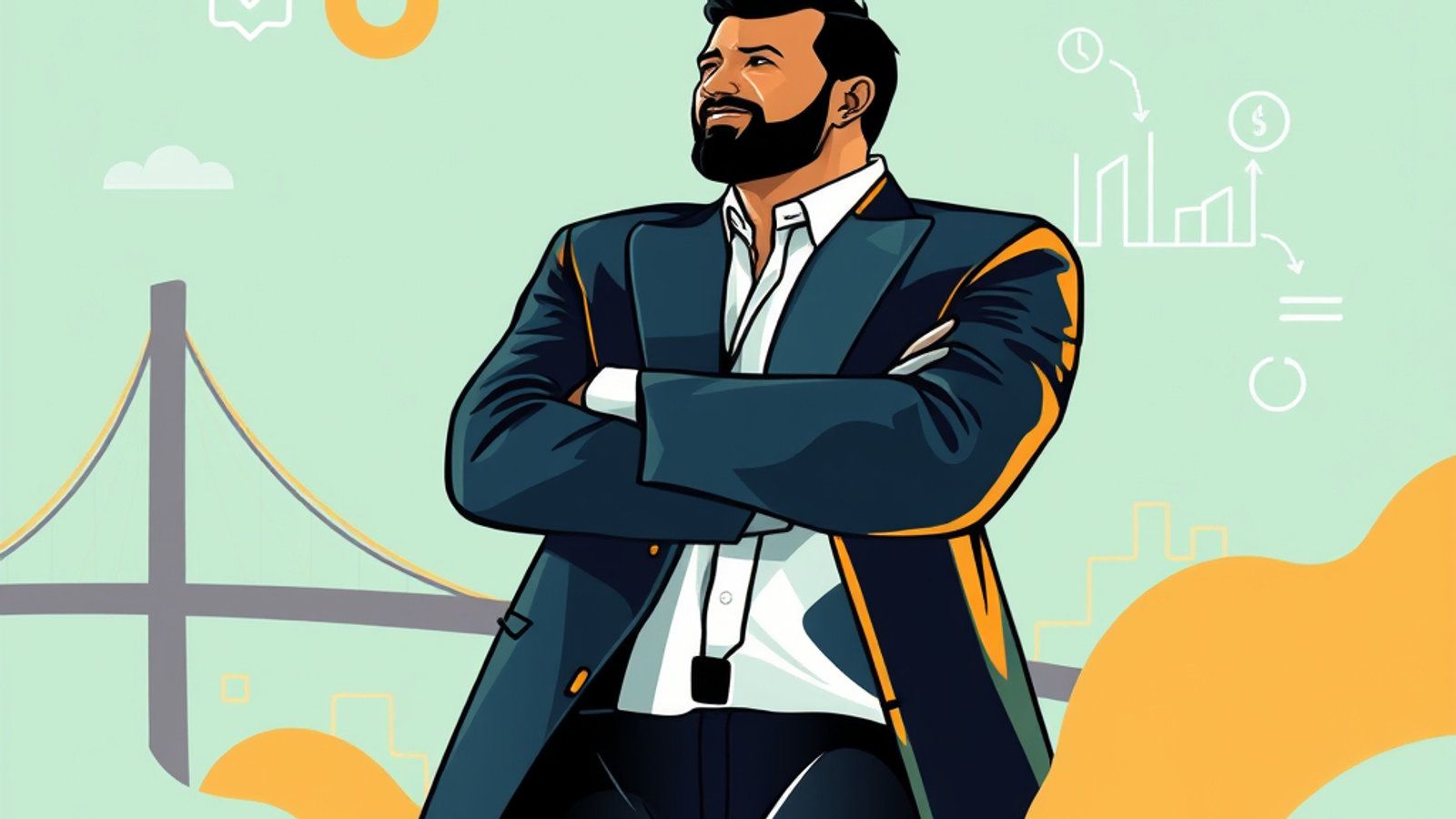 A business leader considering IT, security and AI decisions