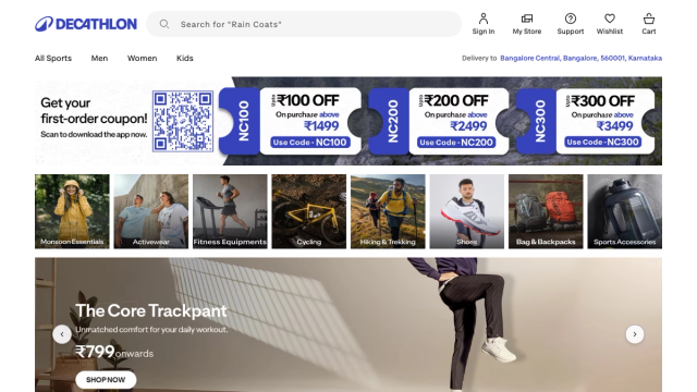 Website Design for Sports Goods Manufacturers