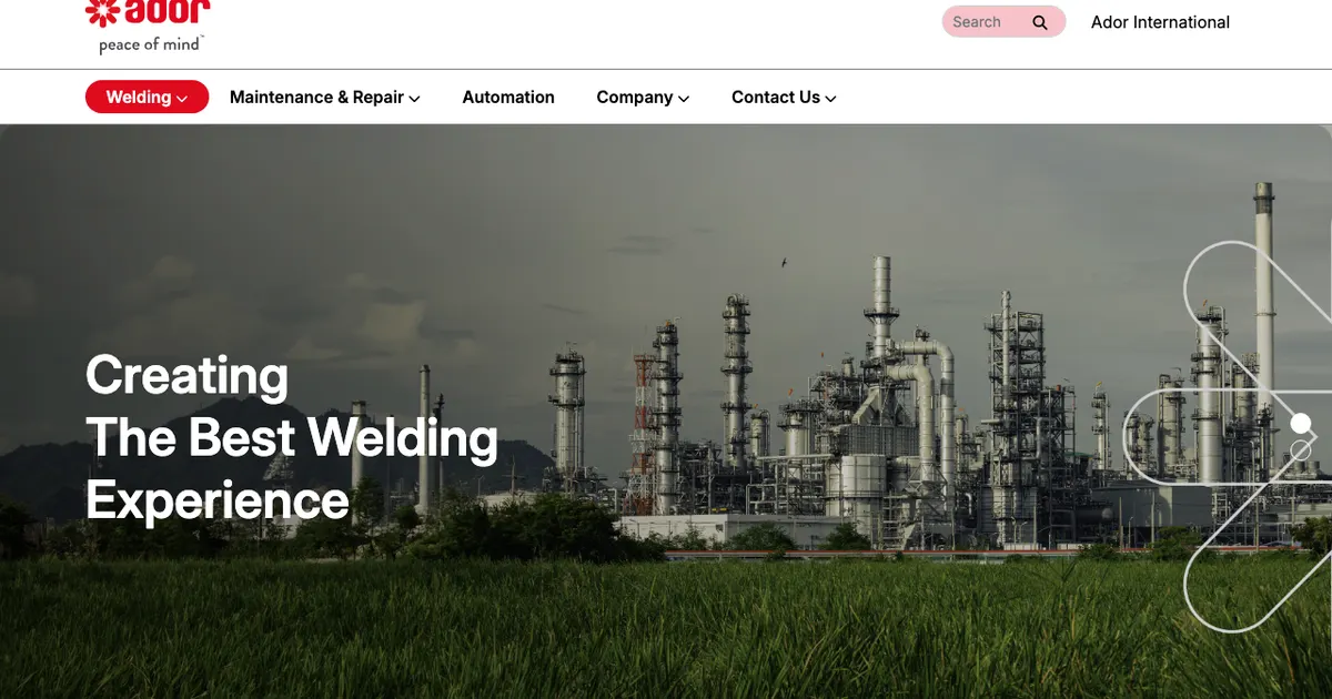 Website Design for Welding Equipment Manufacturers