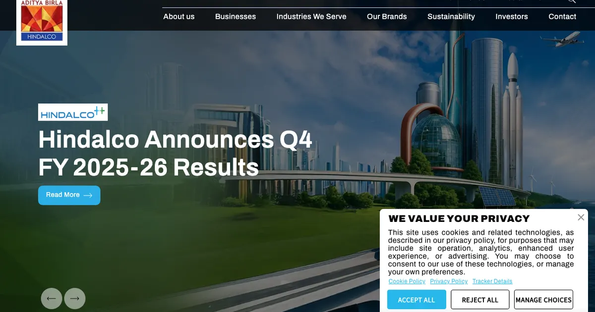 Website screenshot