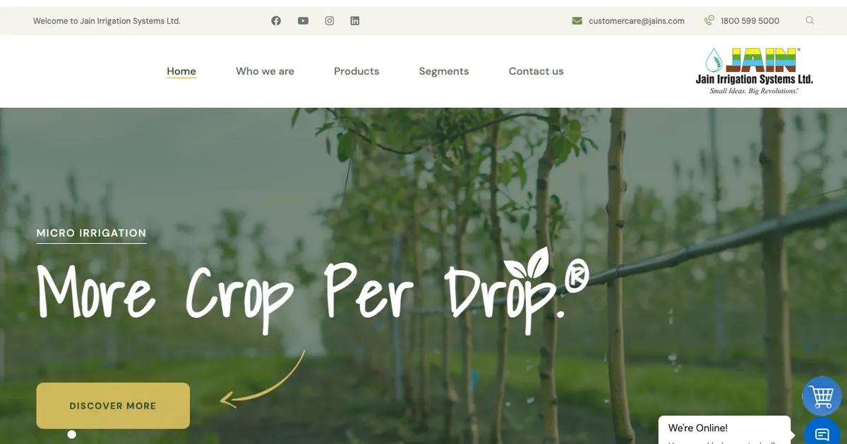 Website Design for Irrigation System Manufacturers