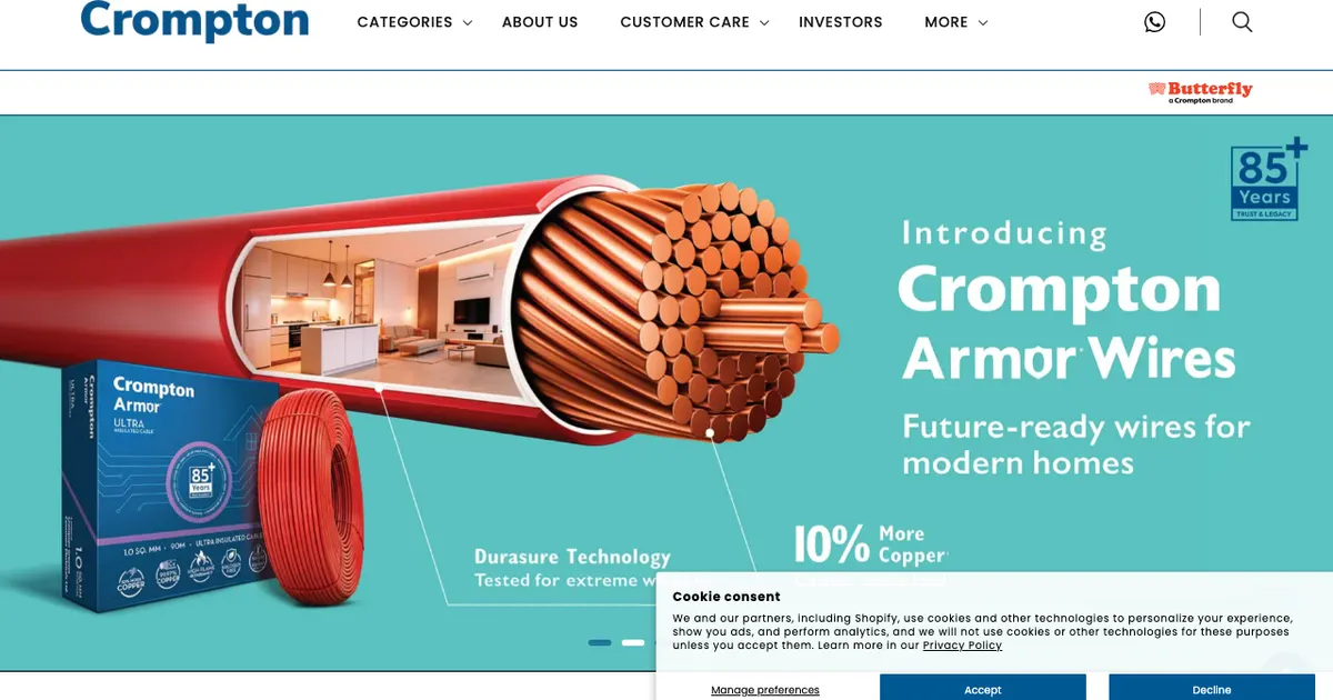 Website Design for Electric Motor Manufacturers