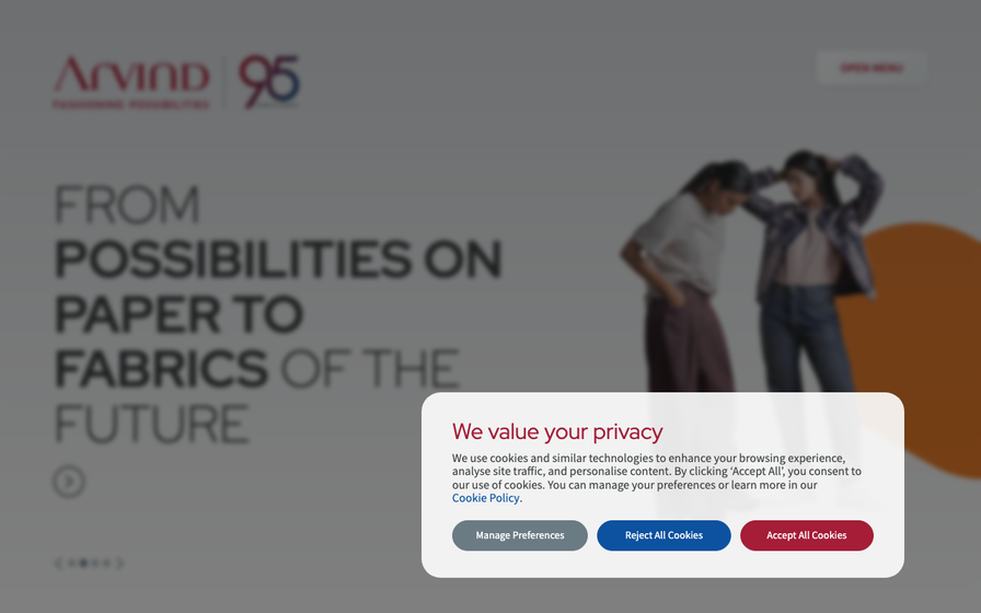 Capability pages with certification wall — what leading textile sites ship