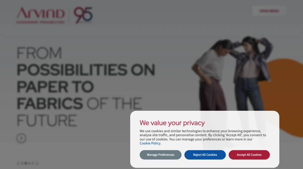 Capability pages with certification wall — what leading textile sites ship