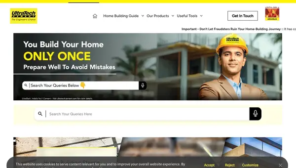 Website Design for Construction Material Companies