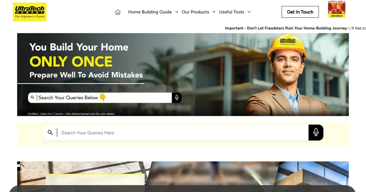 Top Website Design for Construction Material Companies website