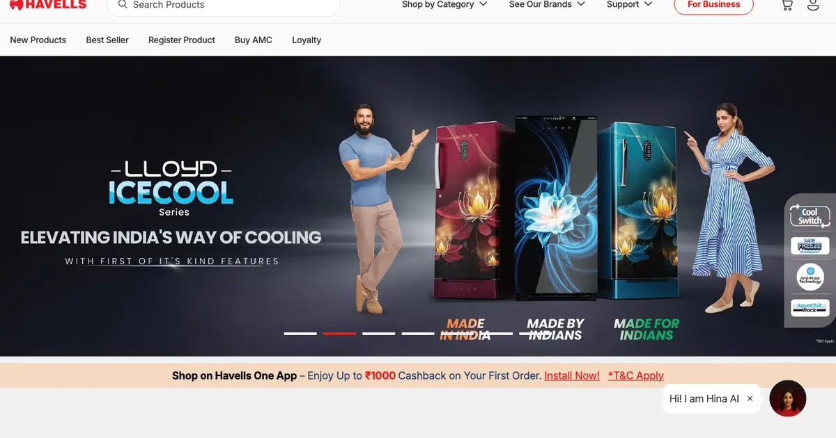 Website screenshot