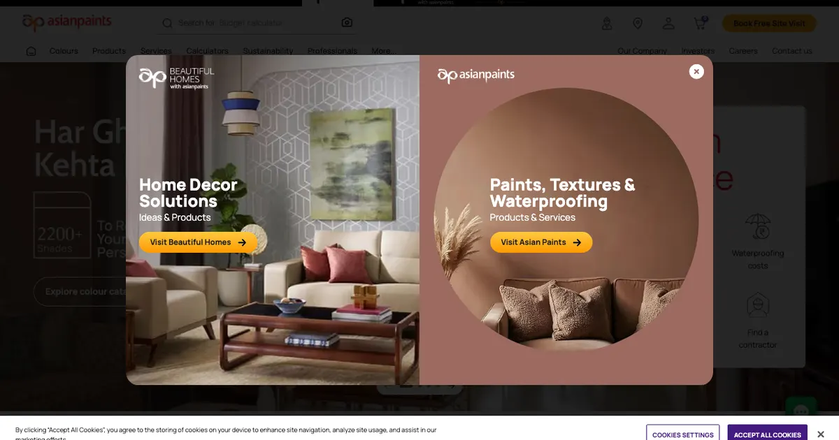 Website screenshot