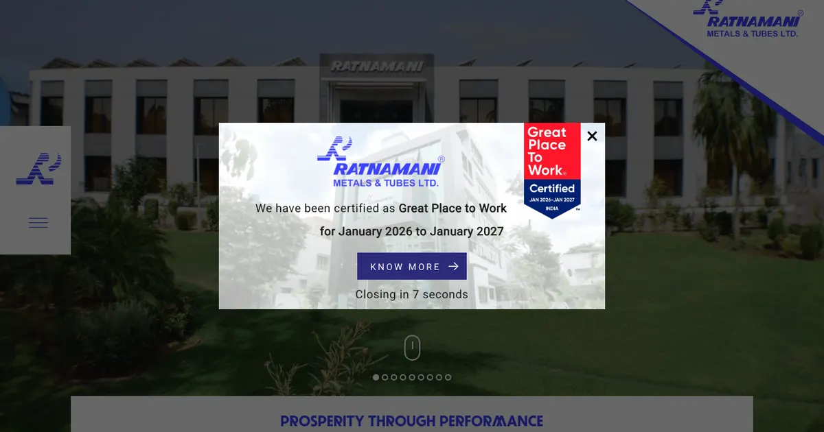Website Design for Steel Tube & Pipe Manufacturers