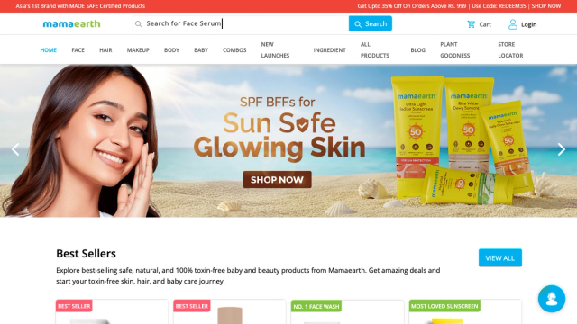 Website Design for Cosmetics & Personal Care
