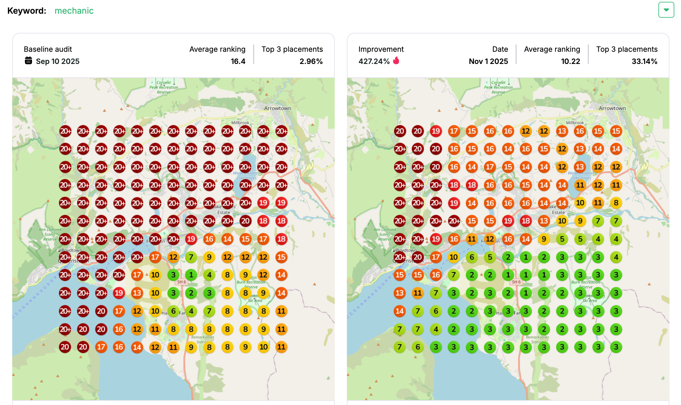 Remarkable Auto & Marine's map visibility improvement for the