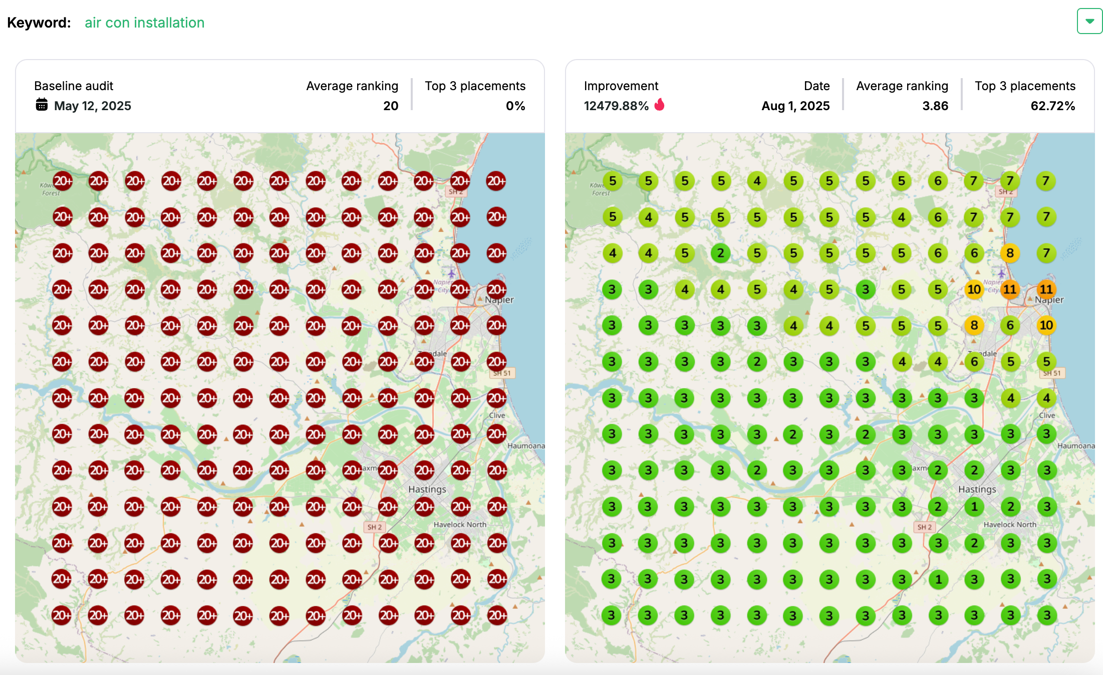 Service X NZ visibility across Hawke's Bay