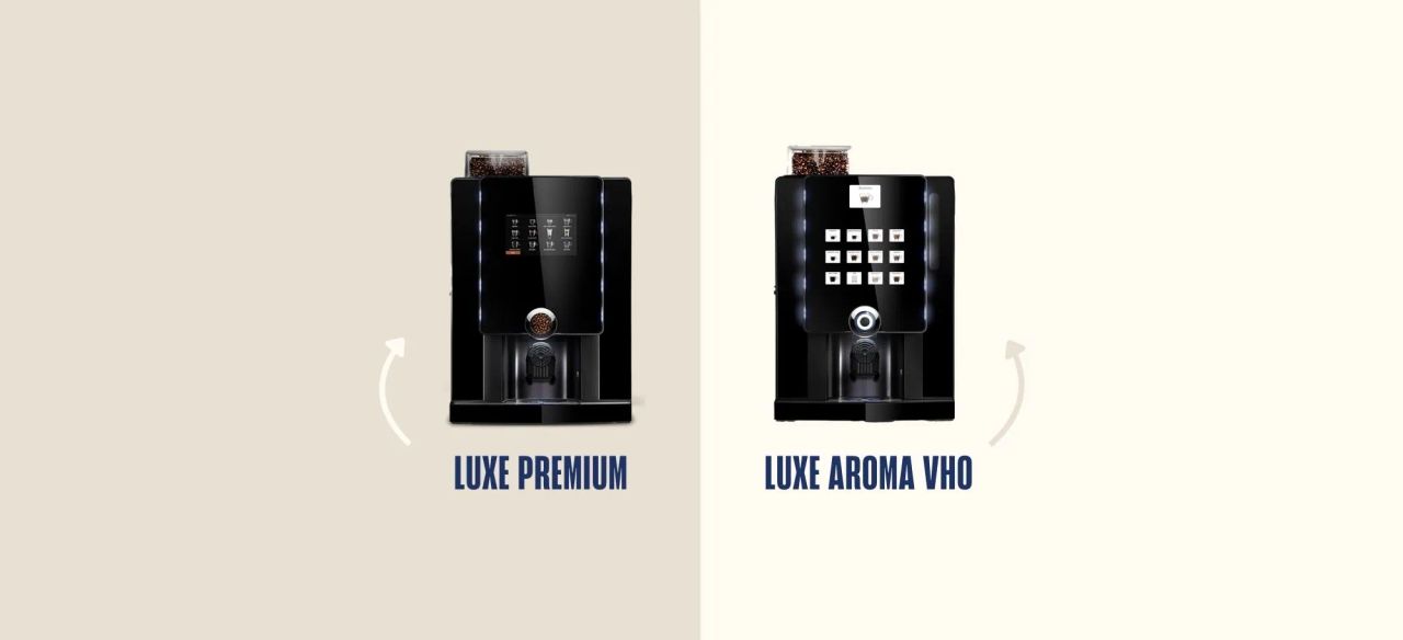 La machine à café Luxe Premium vs la machine à café Luxe Aroma VHO