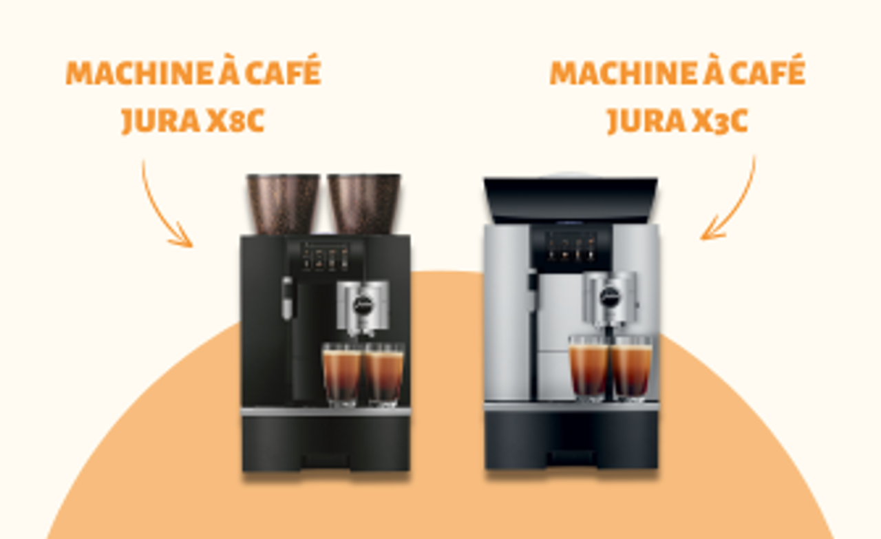 La machine à café Jura X8C vs la machine à café Jura X3C