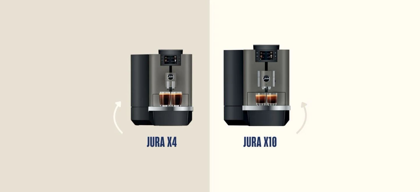 La machine à café Jura x4 vs La machine à café Jura x10