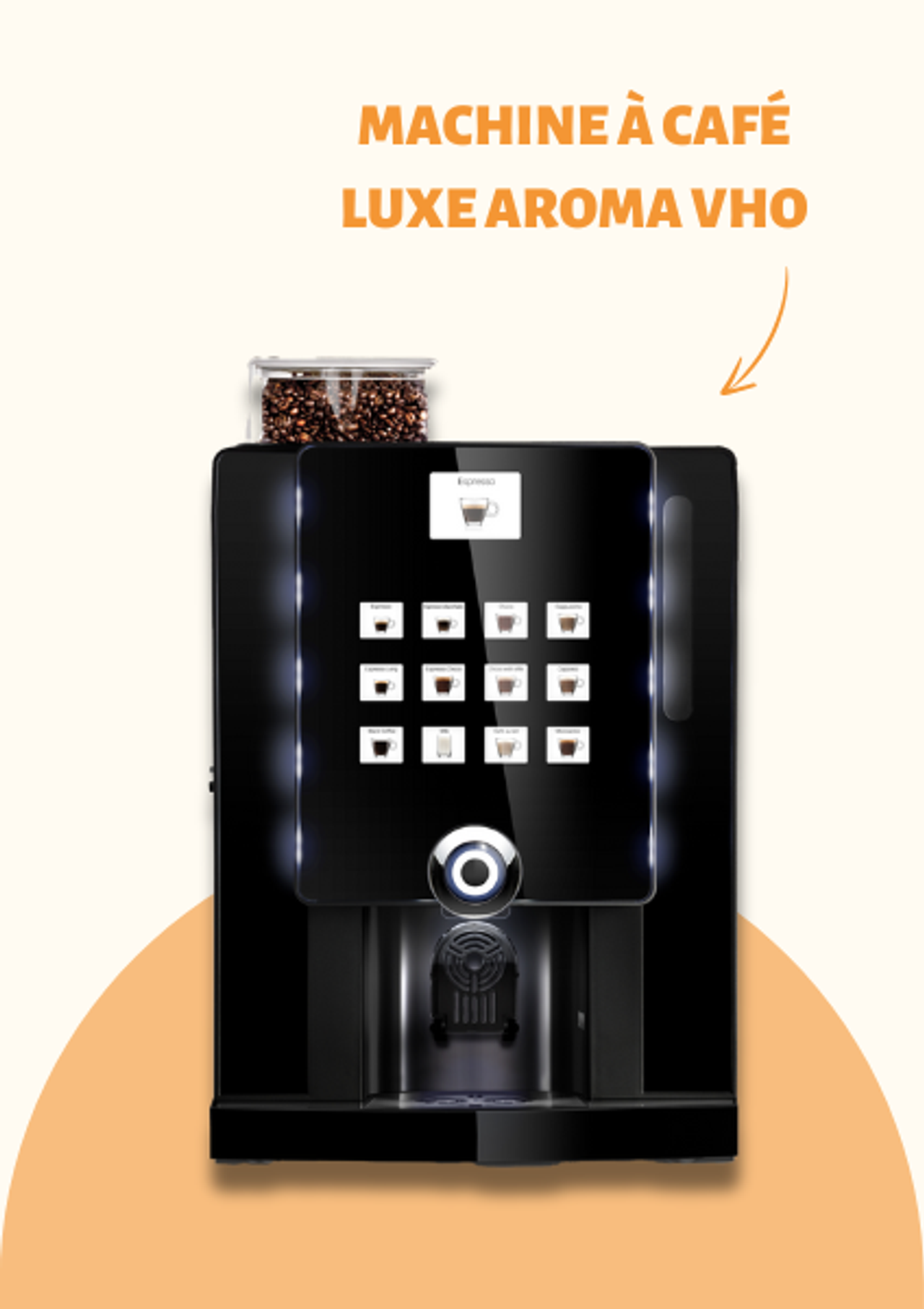 La machine à café Luxe Aroma VHO