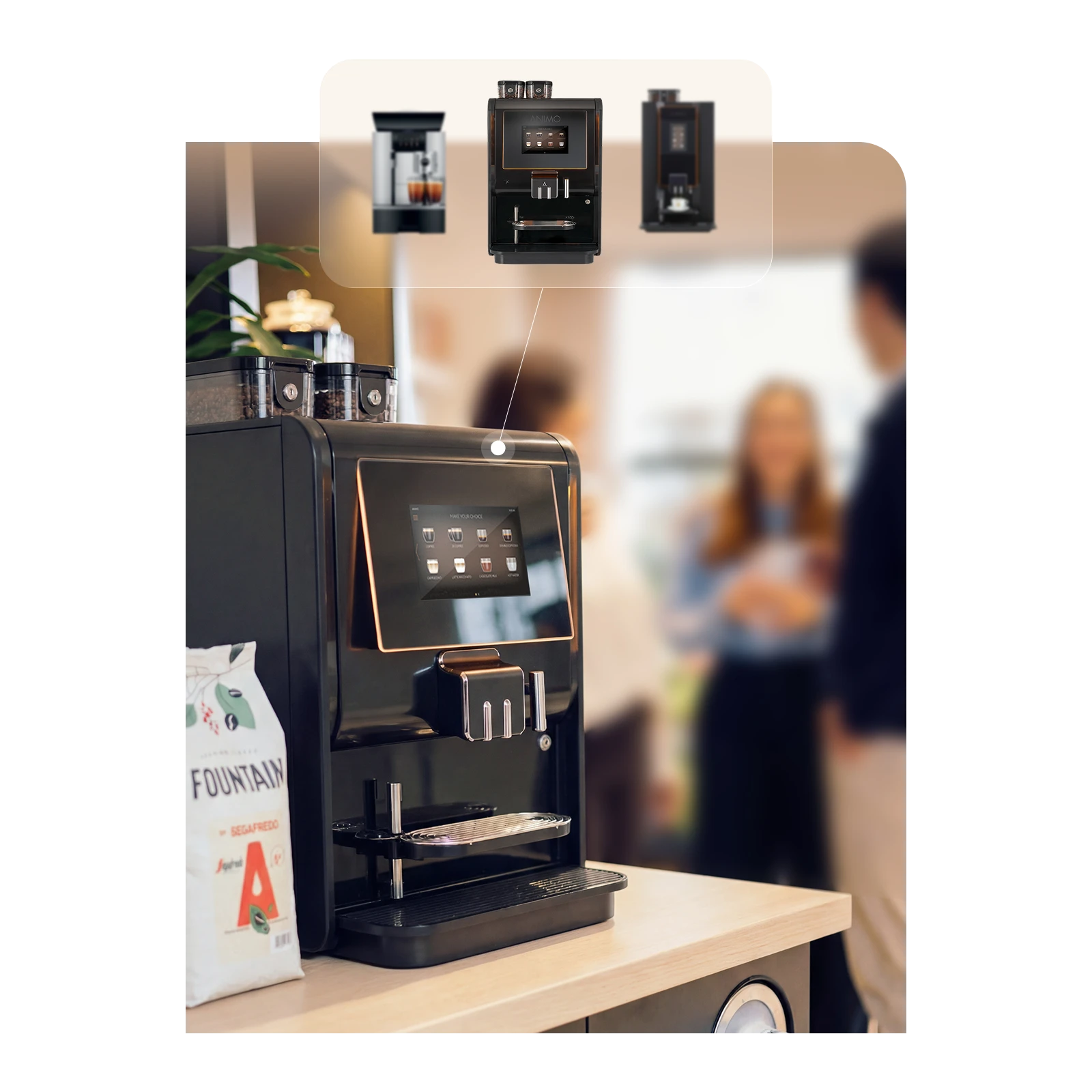 Se servir un café pendant la pause