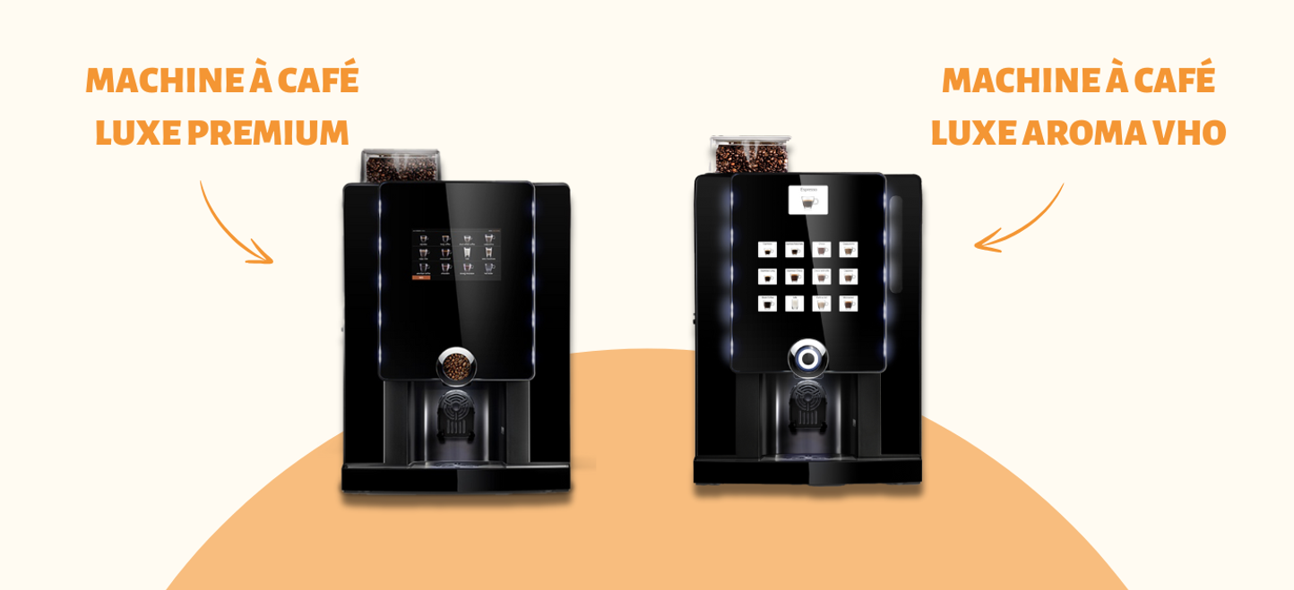 La machine à café Luxe Premium vs la machine à café Luxe Aroma VHO