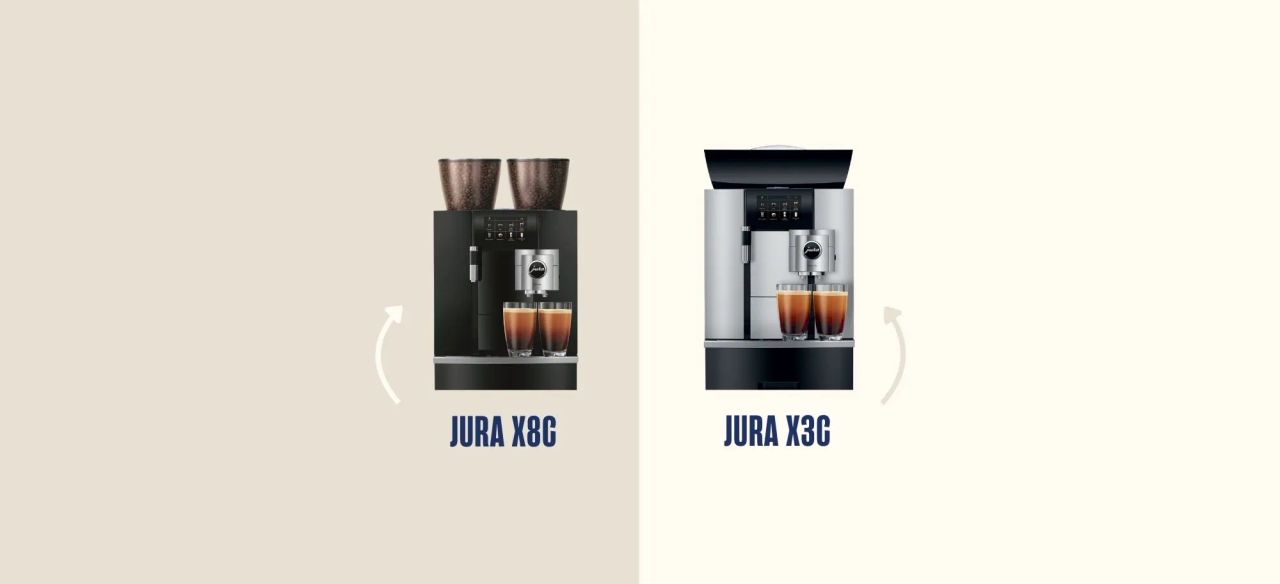 La machine à café Jura X8C vs la machine à café Jura X3C