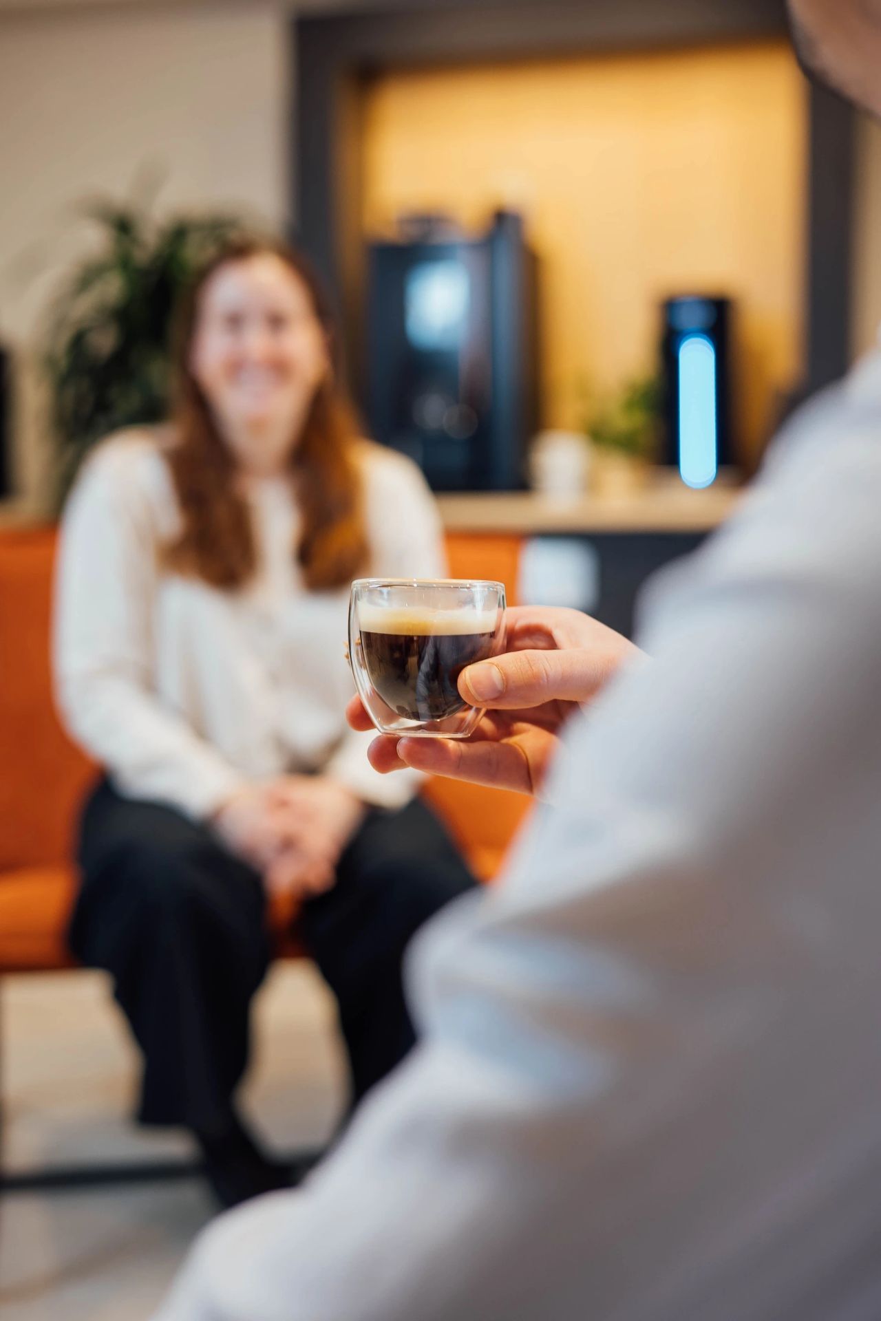 Une équipe en pause café