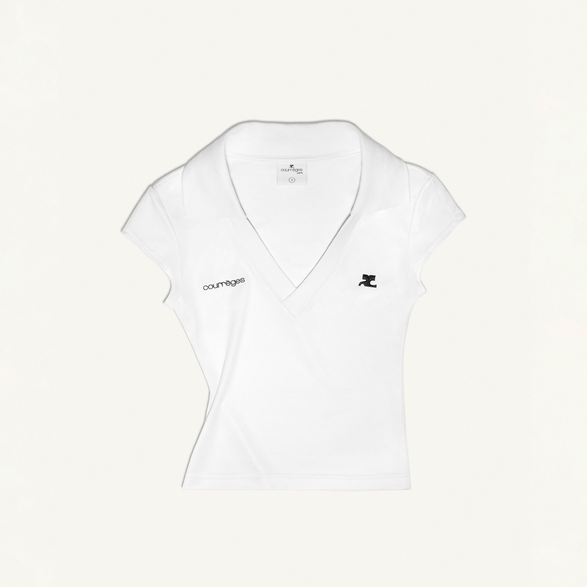 POINTY RIB KNIT TANK TOP - courrèges