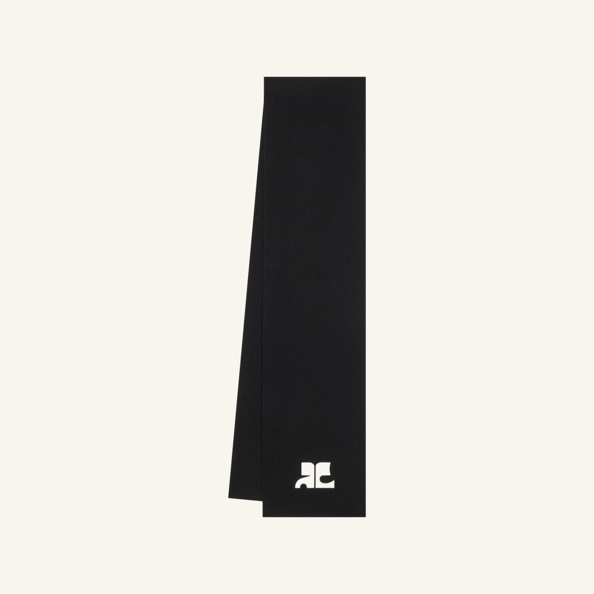 Elegant black Courrèges swimwear with a sleek design, perfect for stylish beachwear.