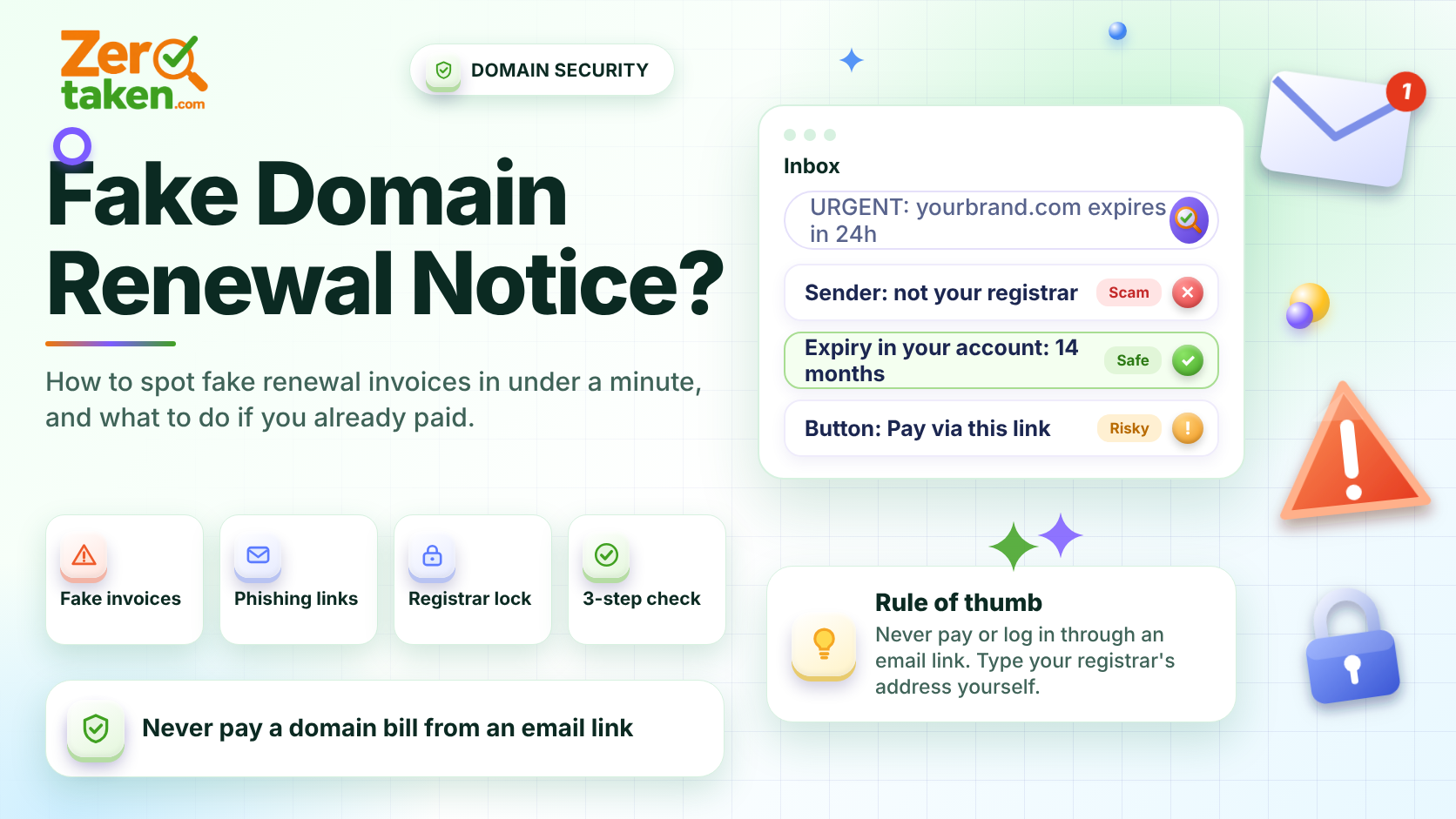 Got a Domain Renewal Notice You Don't Recognize? How the Fake-Invoice Scam Works